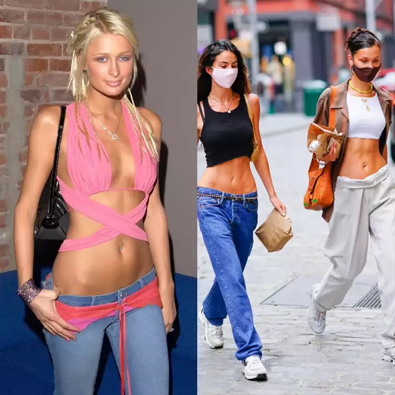 Tendências anos 2000: Cintura baixa